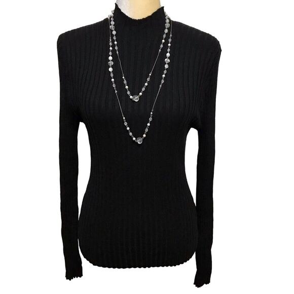 Hooked Up NWT Black Ribbed Sweater Juniors XL - Picture 1 of 10